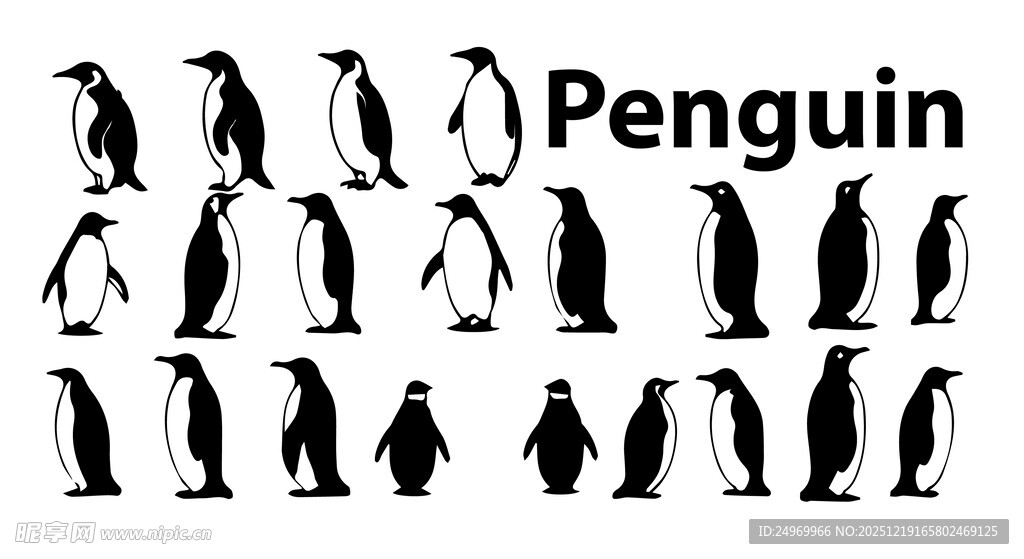 企鹅图案集合