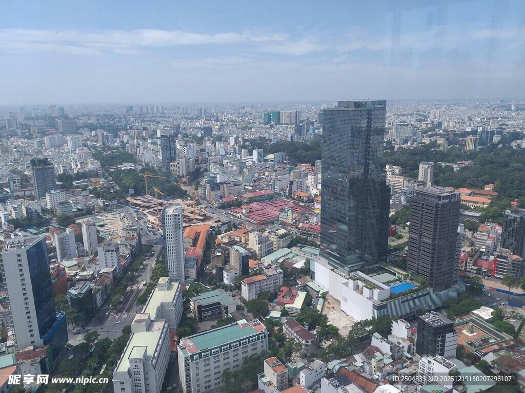 俯瞰繁华都市景观