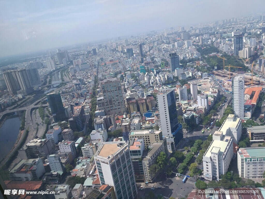 城市高空俯瞰景观