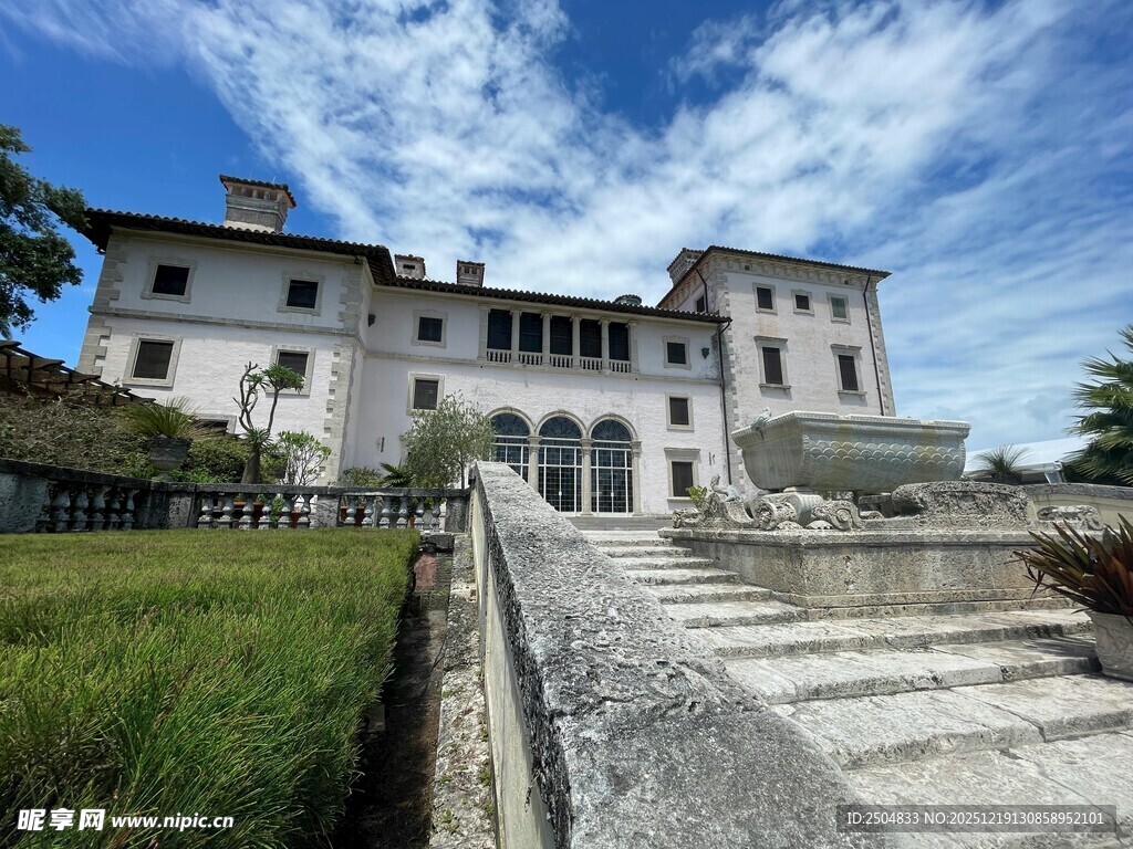 欧式古典庄园建筑风景