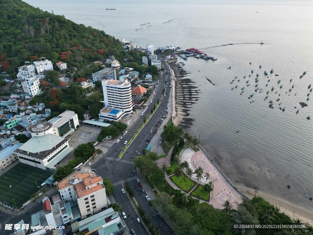 海滨城市美丽海岸线景观