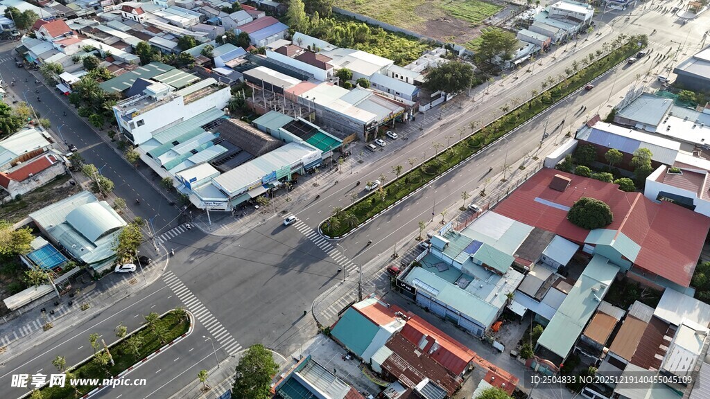 城市街景俯瞰图