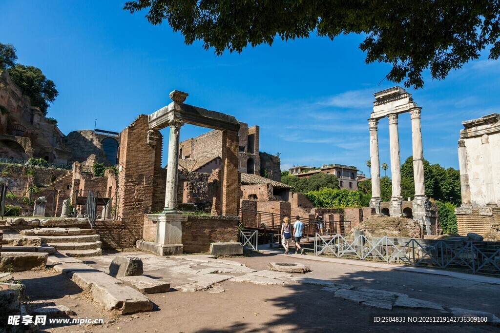 古罗马遗址风光