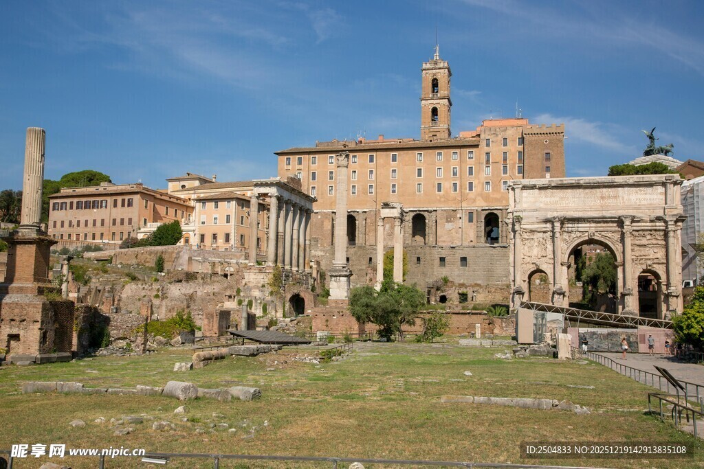 罗马古老遗址风光