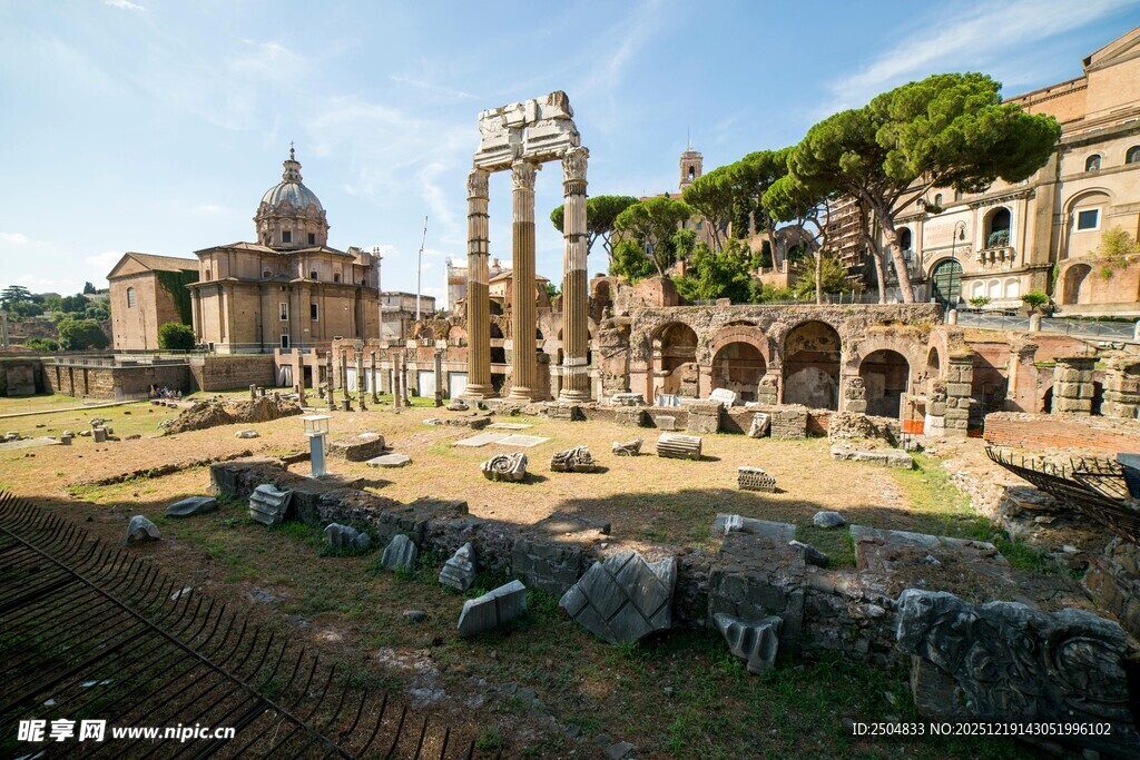 罗马古迹遗址风光