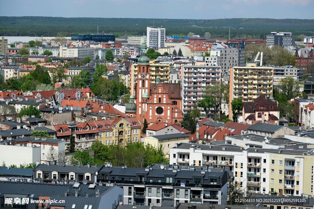 城市建筑景观俯瞰图