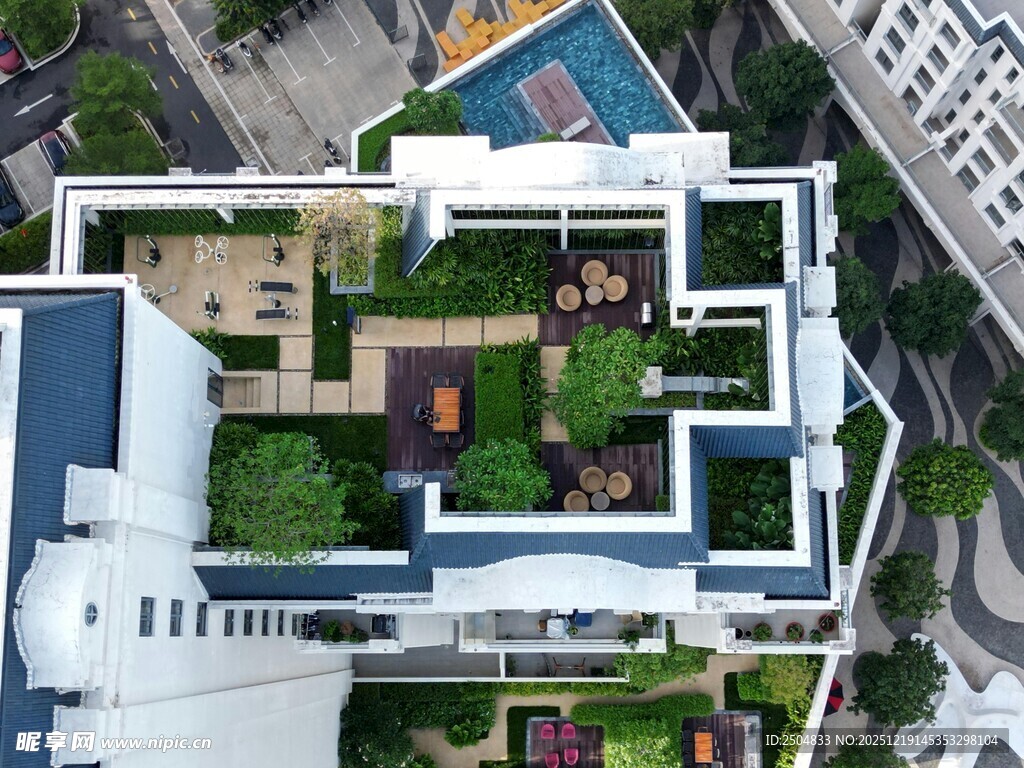 空中花园式建筑俯瞰图