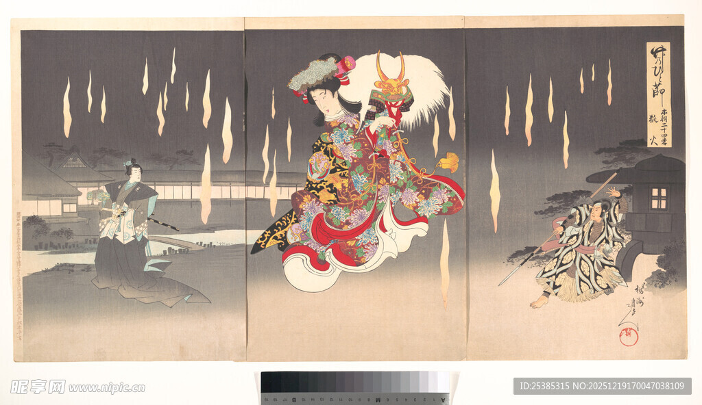 日本传统武士战斗绘卷