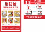 消防栓使用说明宣传海报