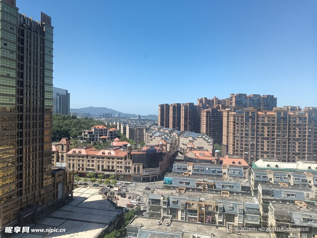 平潭城市建筑景观俯瞰图