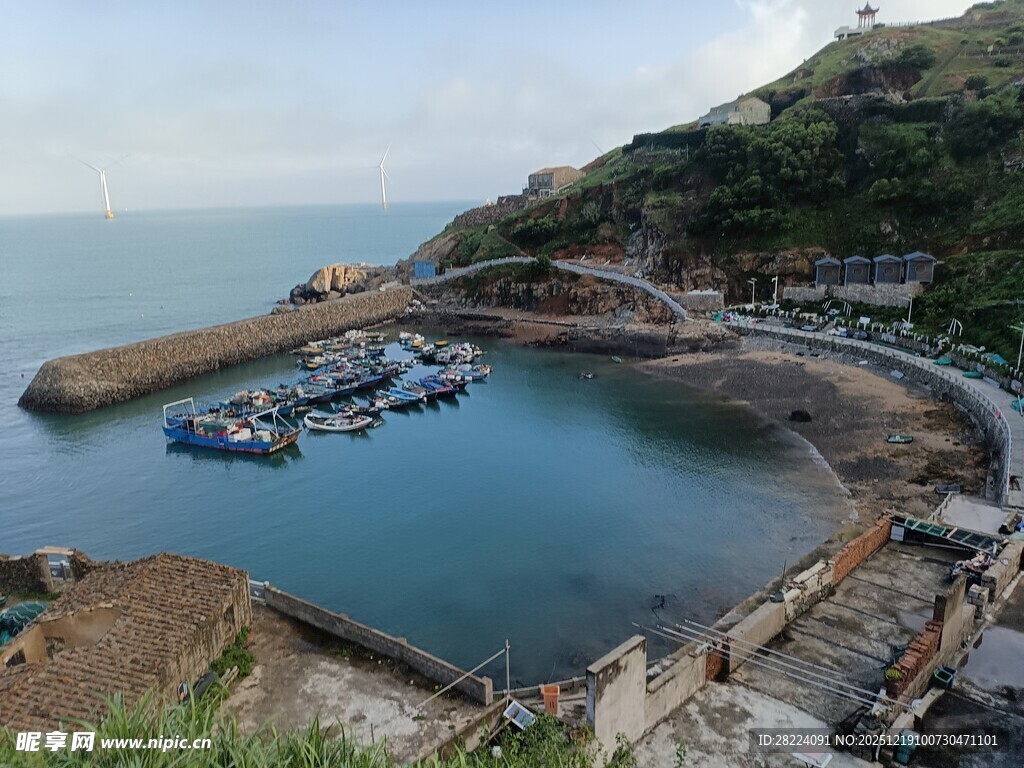 平潭东庠岛宁静港湾海景风光
