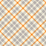橙灰格子几何图案背景