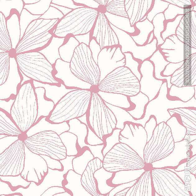 粉色花卉图案背景纹理