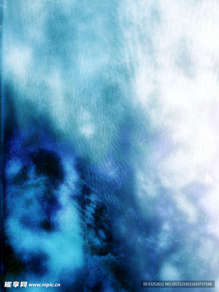 梦幻蓝调抽象背景画面