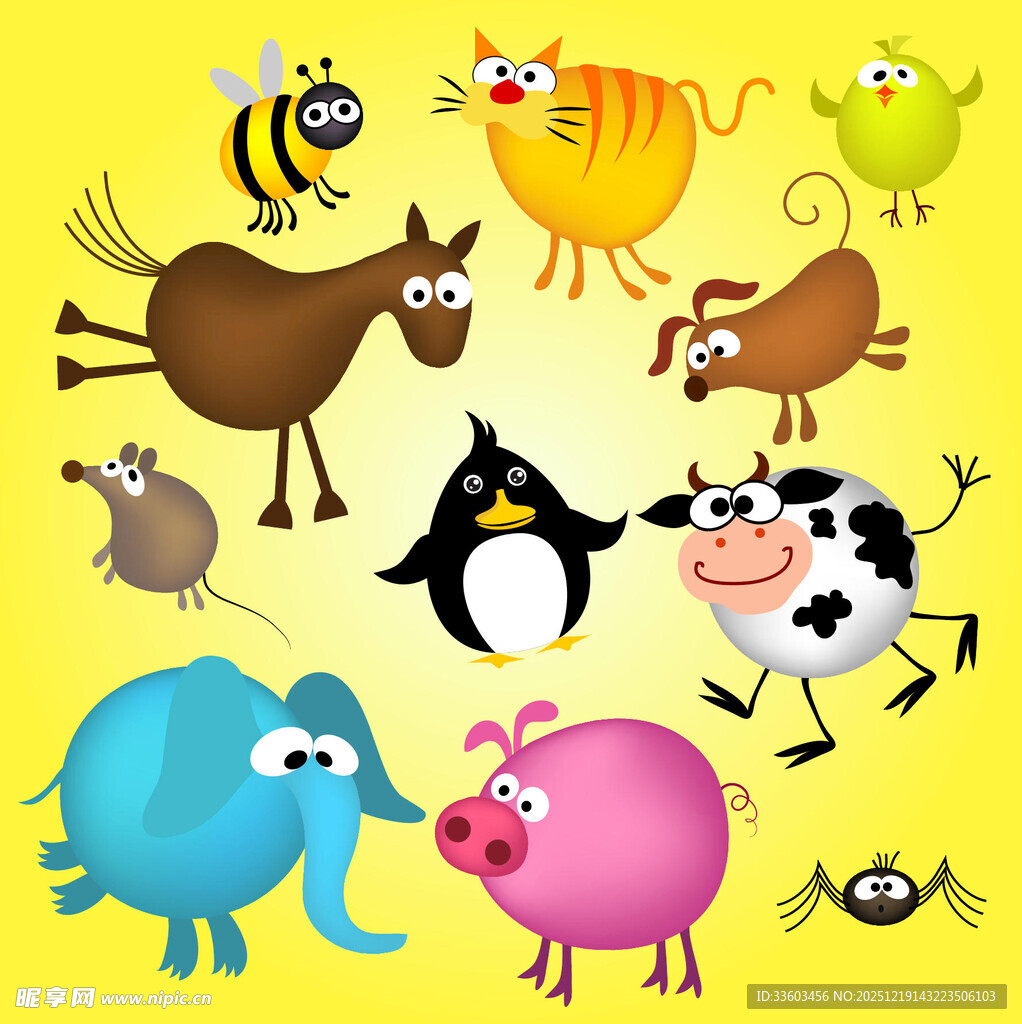 可爱卡通动物大集合