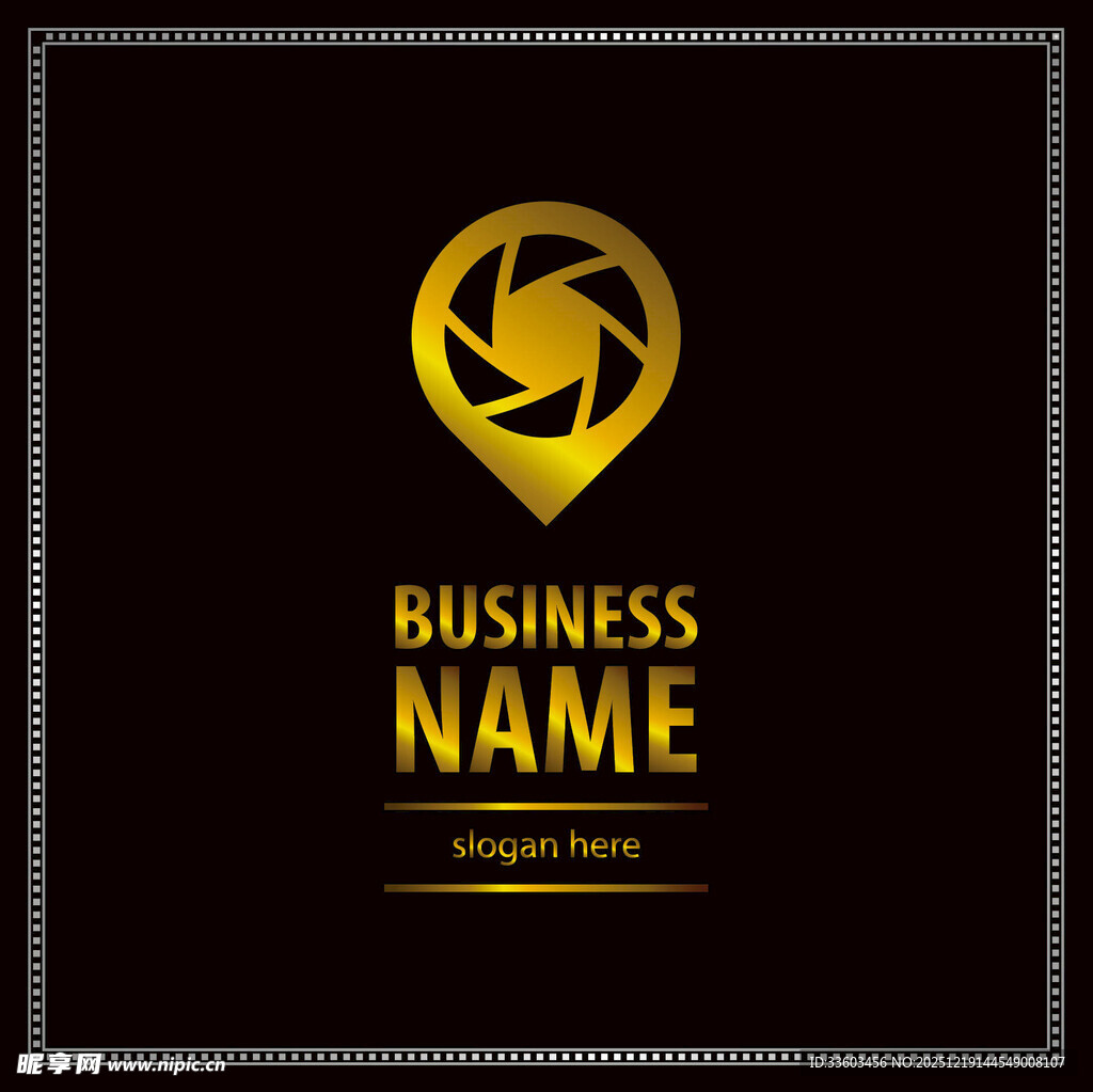 金色商业标志设计