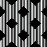 黑白几何条纹无缝图案