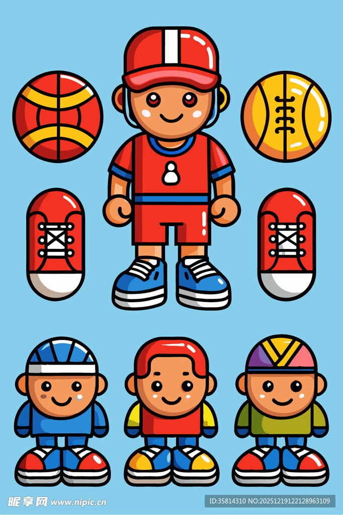 儿童运动形象与运动装备