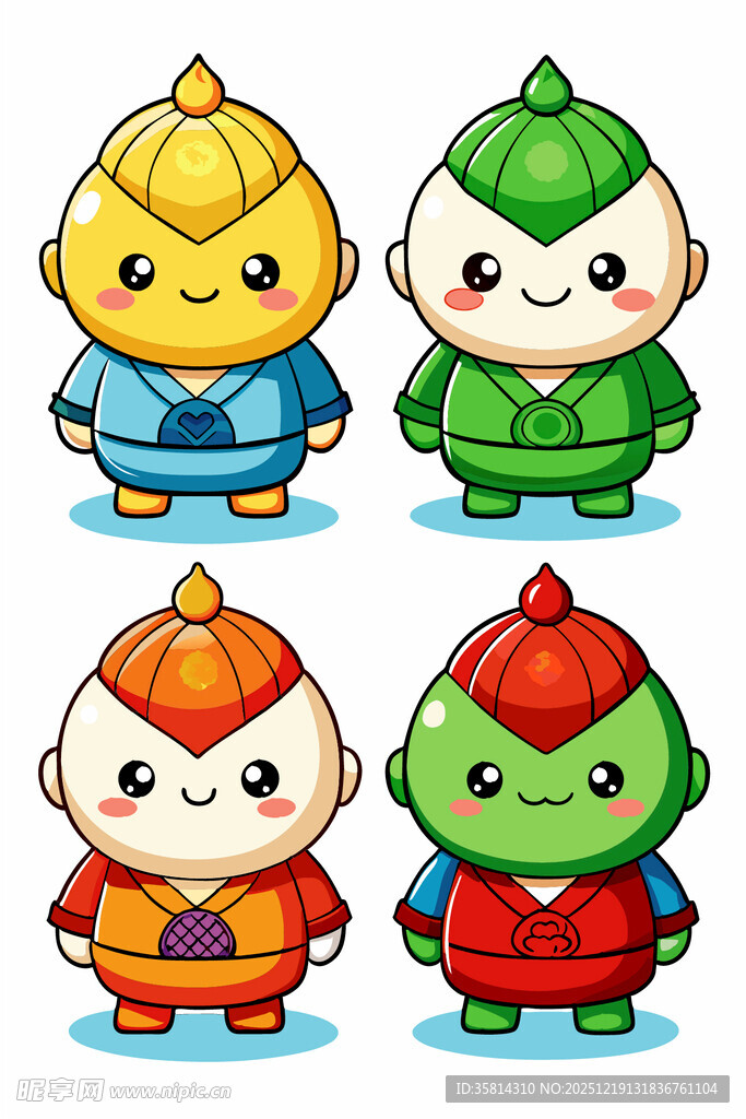 可爱卡通小卫士形象