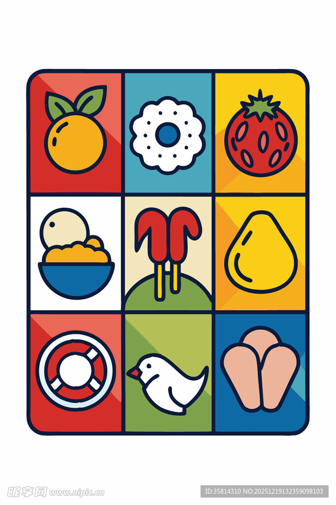 多彩儿童益智图案拼图