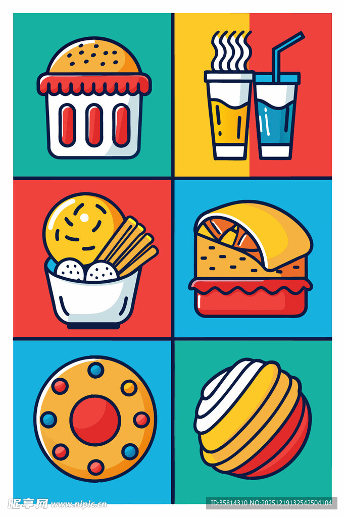 多彩美味小吃集合