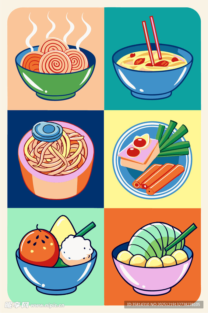 多样美食拼盘展示