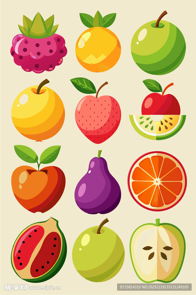多彩水果集合