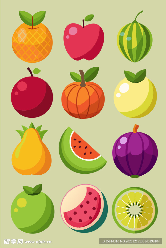 多彩水果集合