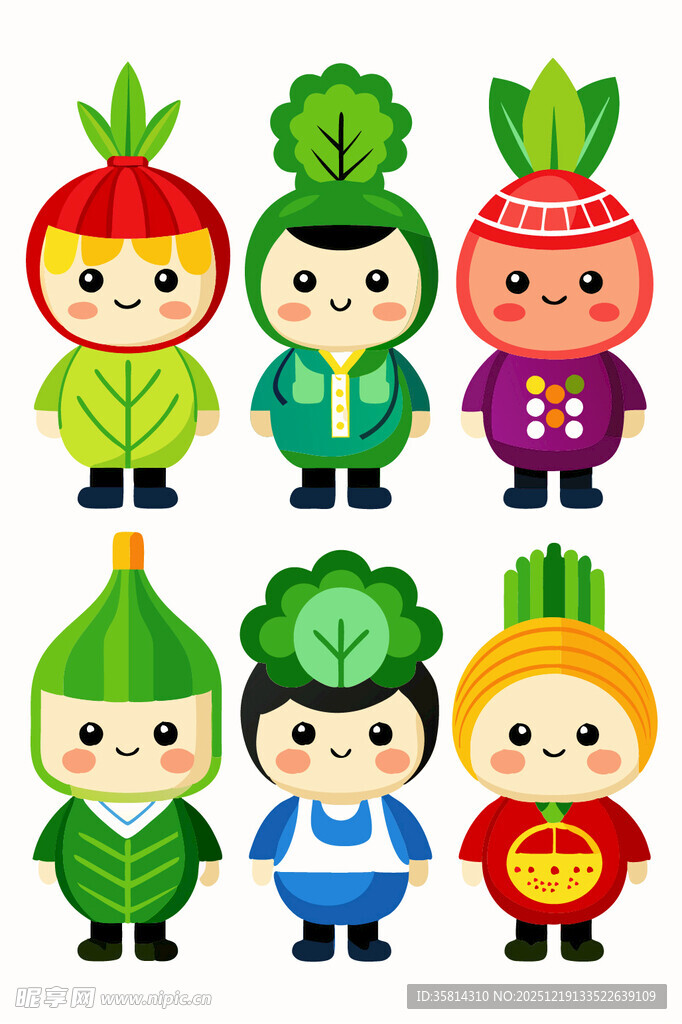 蔬菜卡通形象大集合