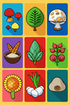多彩植物图标集合