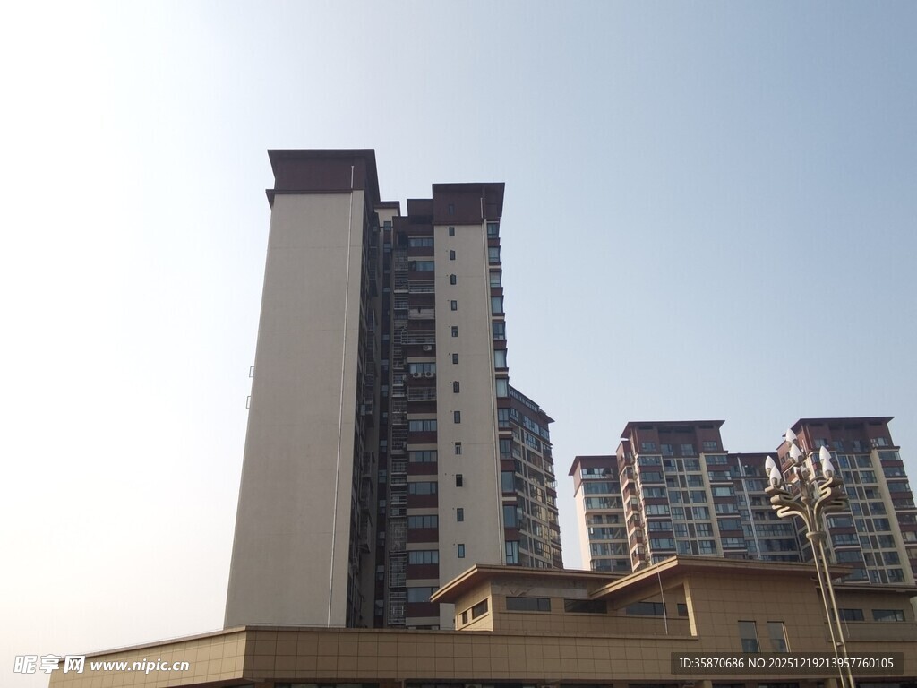 高层住宅楼景观