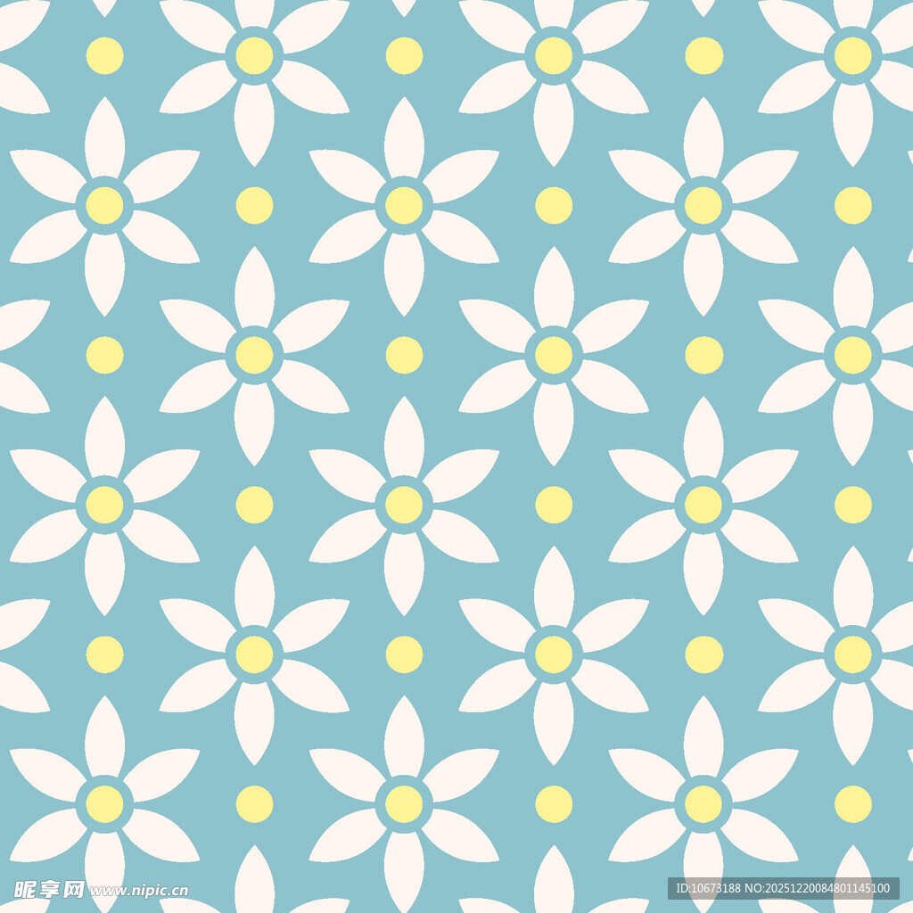 浅蓝色底小白花图案背景