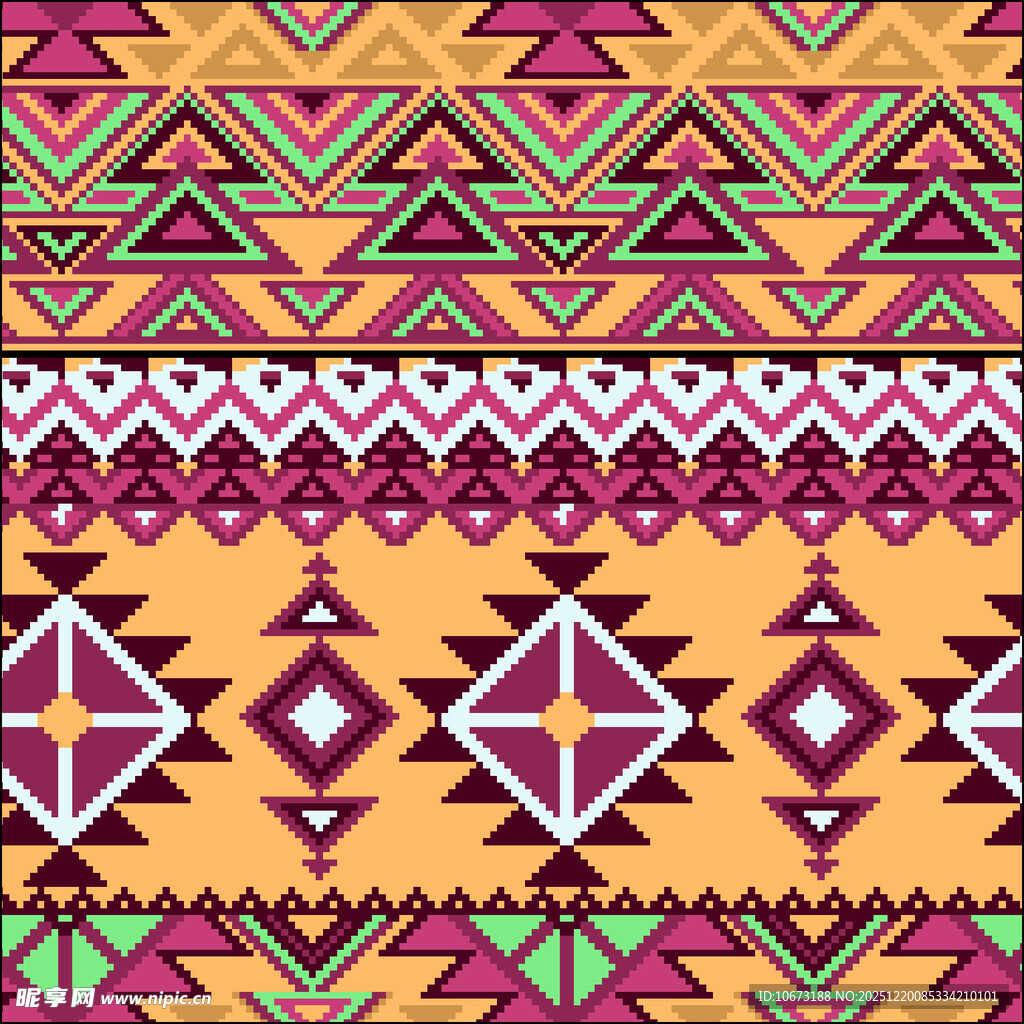 民族风几何图案纹理
