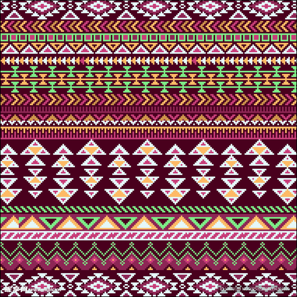 民族风几何图案纹理