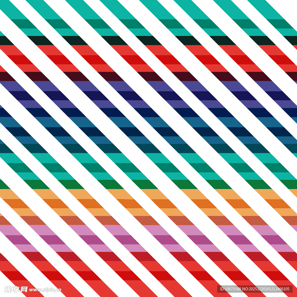 多彩斜纹条纹图案背景