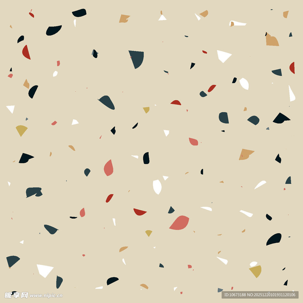 多彩水磨石纹理图案