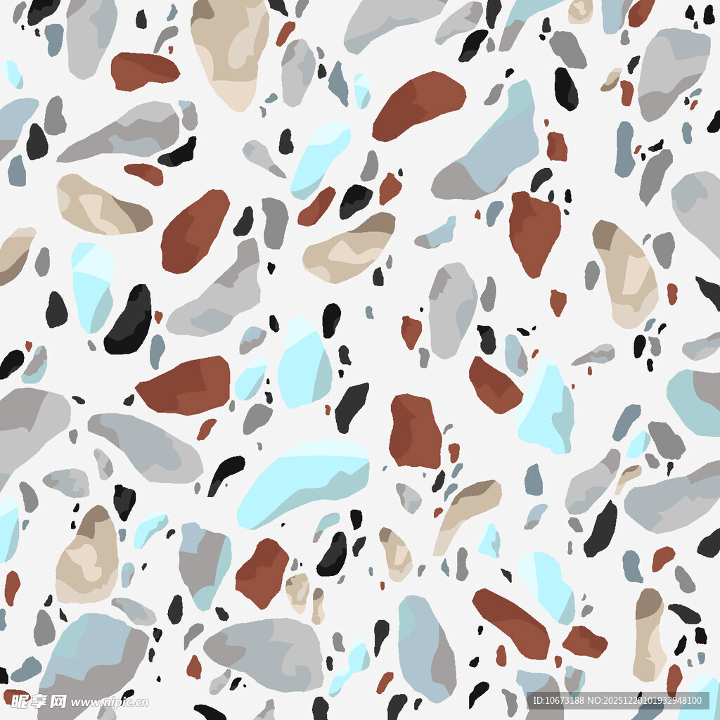 多彩水磨石纹理图案