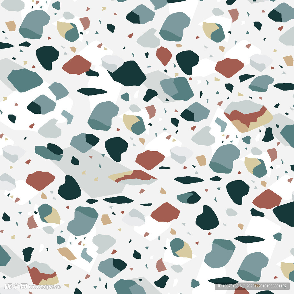 多彩水磨石纹理图案