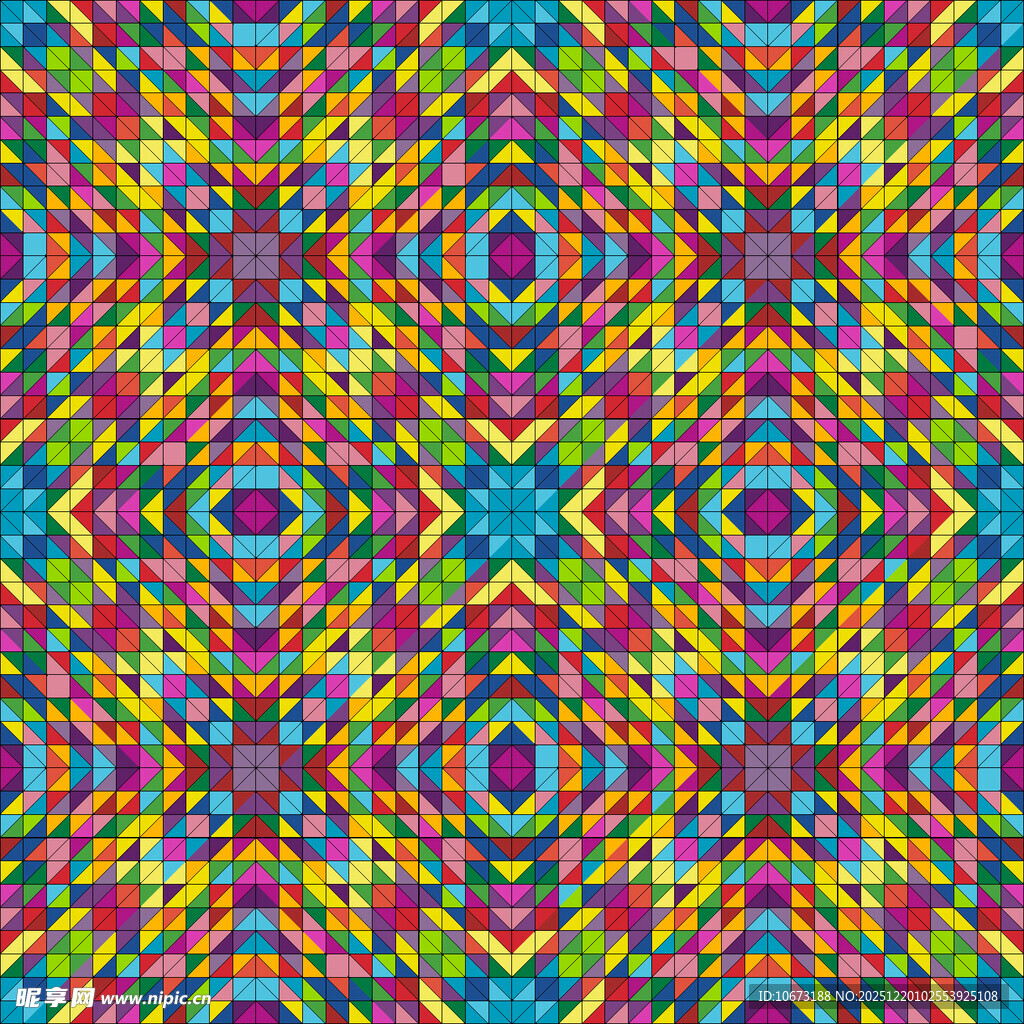多彩几何图案纹理背景