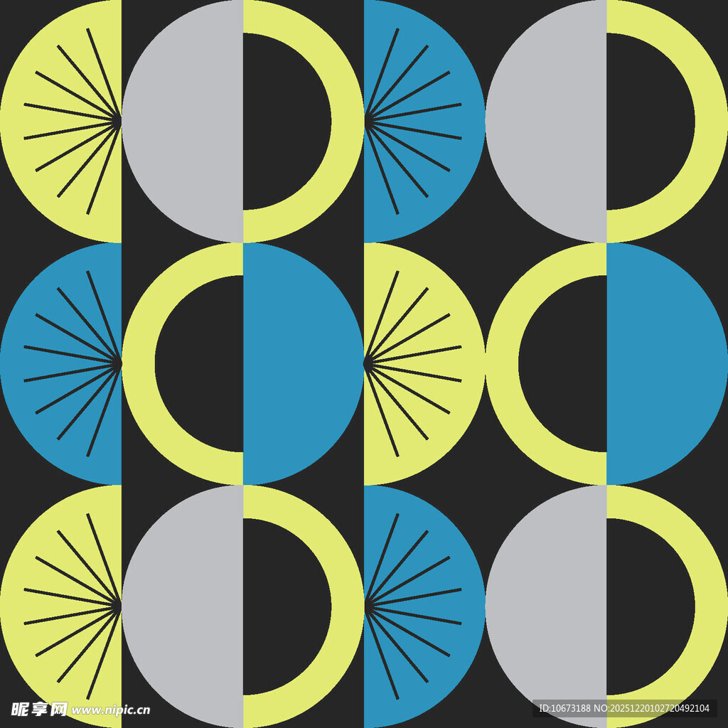 几何圆形图案背景设计