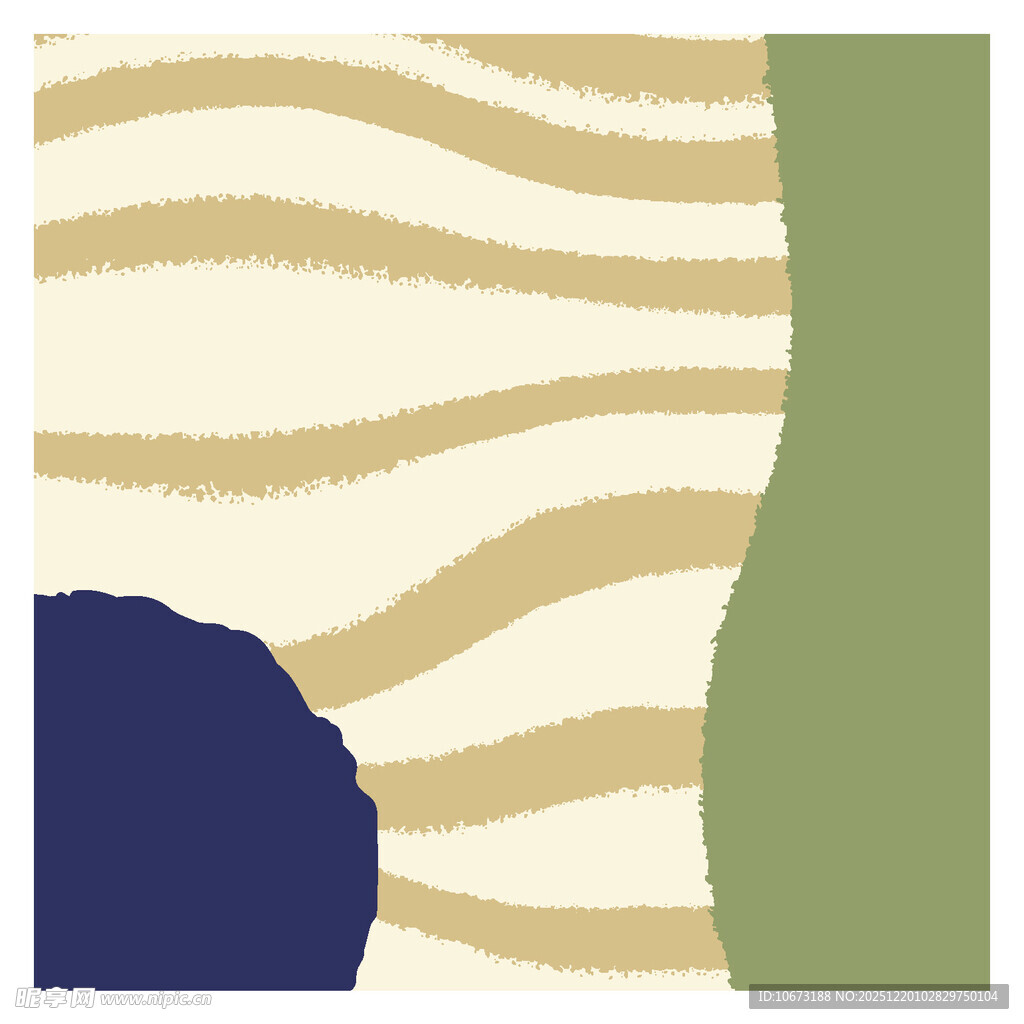 抽象几何色块拼接图案