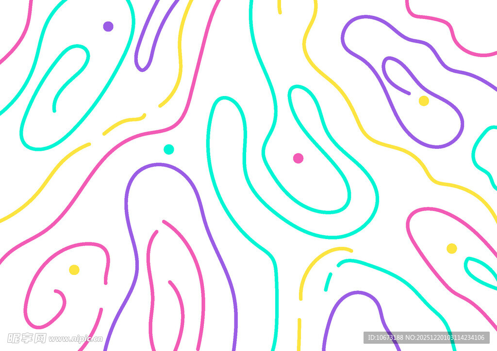 多彩抽象线条纹理图案