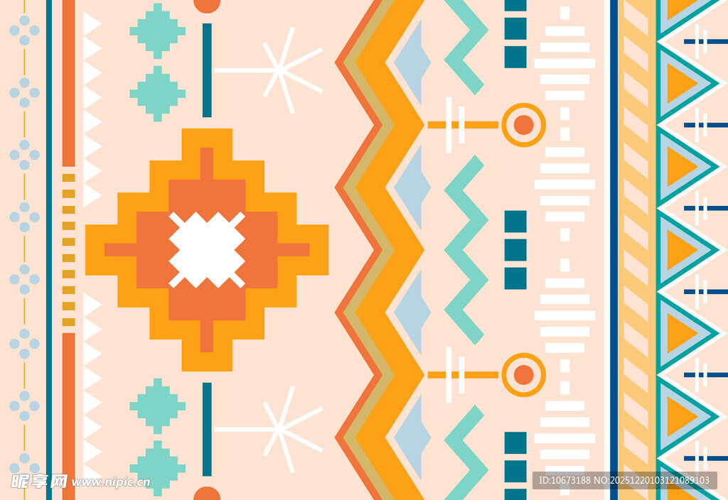 几何图案民族风装饰纹样