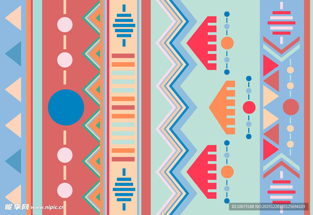 民族风几何图案装饰元素