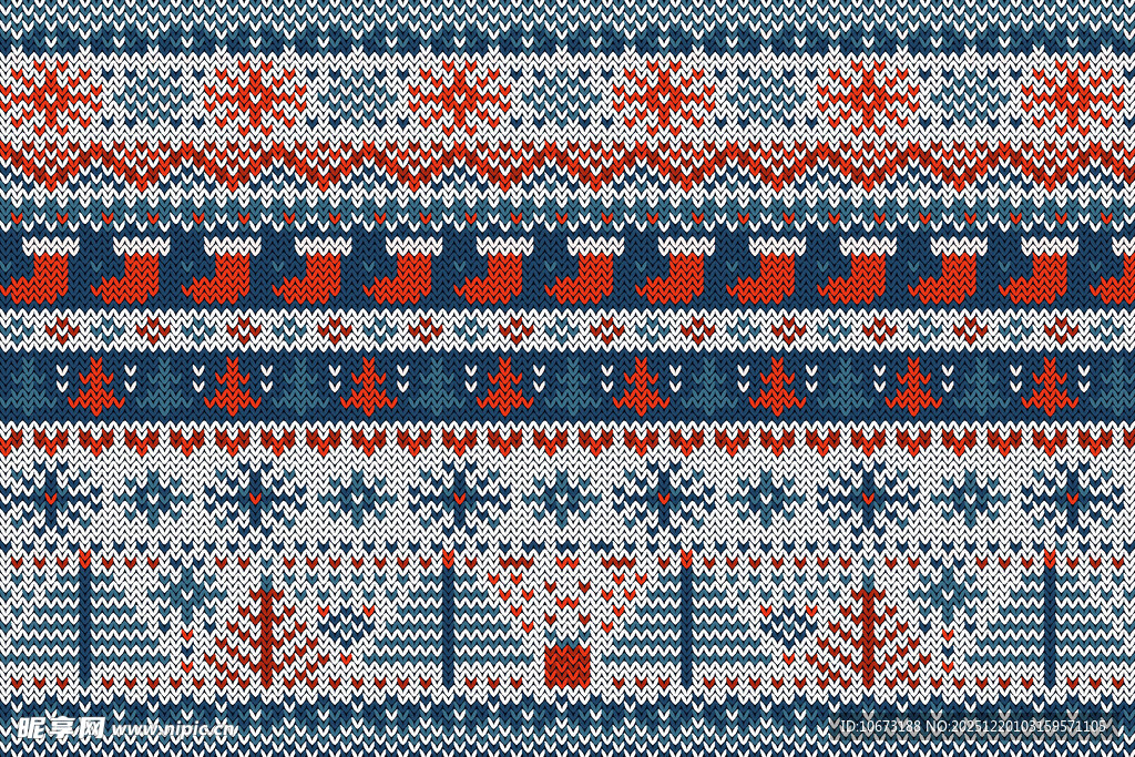 北欧风几何图案针织纹理