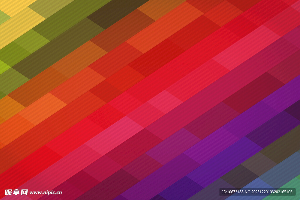 多彩几何色块拼接背景图