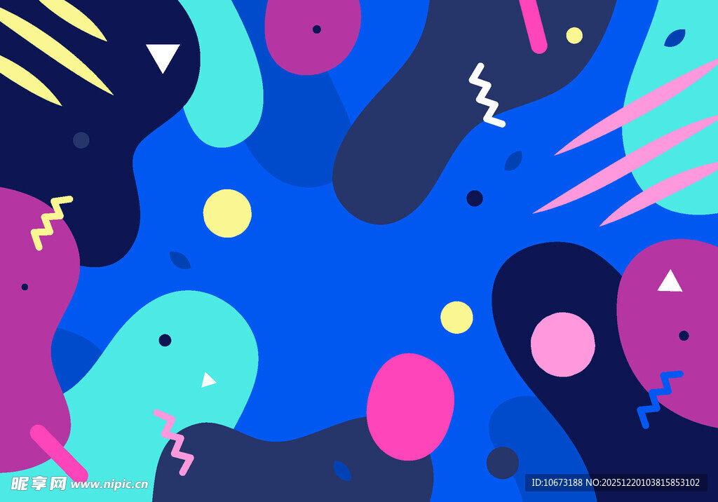 多彩几何抽象图案背景