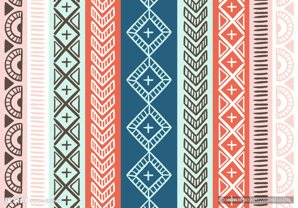 民族风几何图案纹理集合