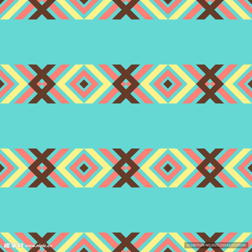 几何图案彩色条纹装饰