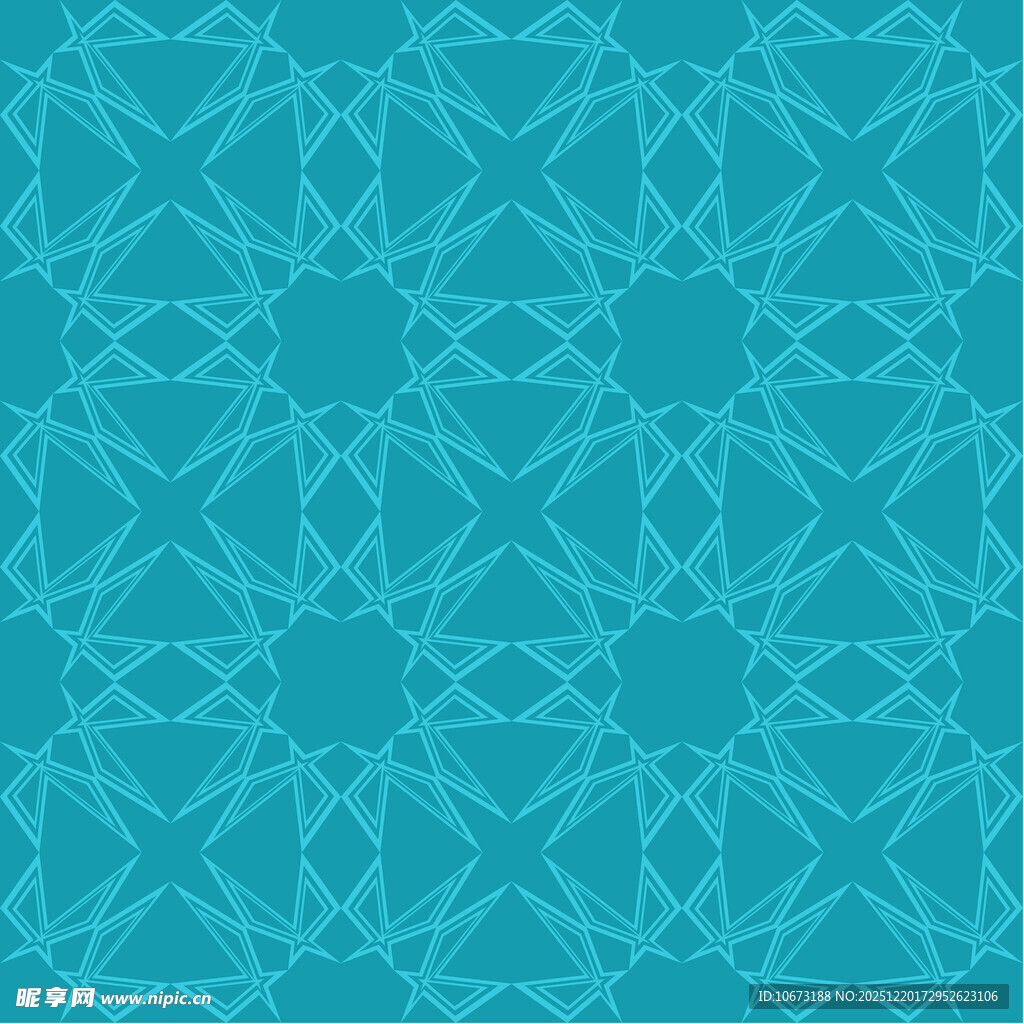 蓝绿色几何图案背景